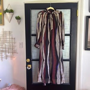 Banana Republic sheer long sleeve button neck dress - NWOT